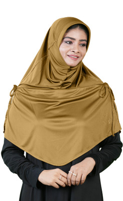 MEHAR Polycotton Solid Abaya(Gold)
