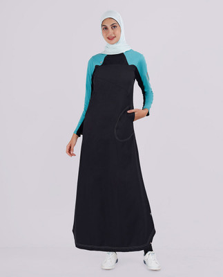 SILK ROUTE London Polyester Abaya(Black)