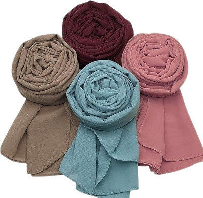 rudraCreation Georgette Solid Burqa(Multicolor)