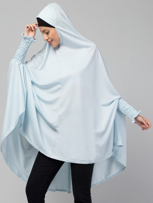 colorindia Polycotton Solid Burqa(Blue)