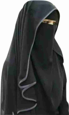 Muslim Choice Bazaar Georgette Naqab(Black)