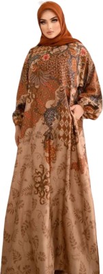 ovais abaya collection Nida Matte Solid Abaya With Hijab(Multicolor)