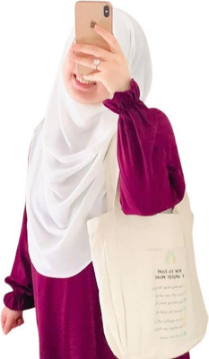 Hera Polyester Solid Burqa With Hijab(Maroon)
