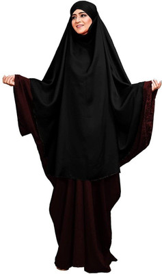 HouseOfCommon Polyester Abaya(Black)