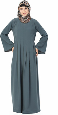 Momin Libas Polyester Solid Abaya(Black)