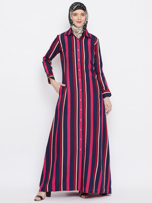 Momin Libas Polyester Abaya(Multicolor)