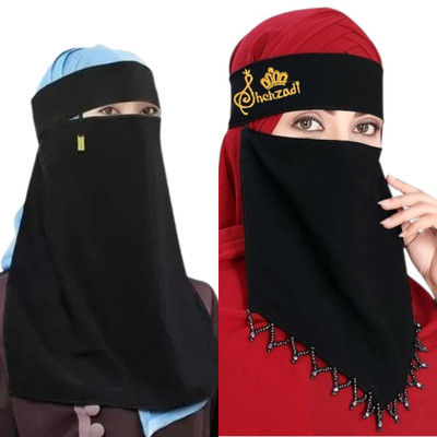 CRENCH CREATION Nida Matte Solid Naqab(Black)