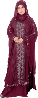 SSCollection Nida Matte Burqa With Hijab(Maroon)