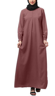 MATIFA Nida Matte, Kashibo Abaya With Hijab(Pink)