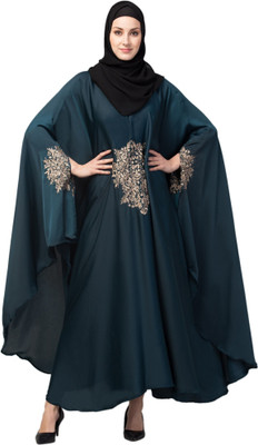 recent tdrends Crepe Solid Burqa With Hijab(Green)