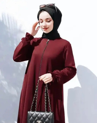 IBRAHIM Nida Matte Solid Naqab(Maroon)