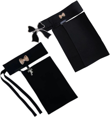 CRENCH CREATION Chiffon Solid Naqab(Black)