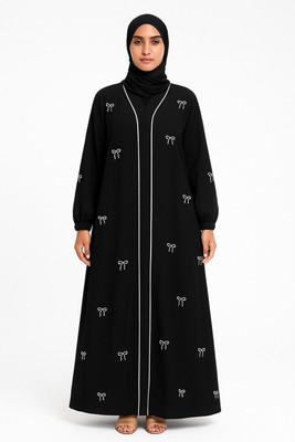 HouseOfCommon Crepe Solid Abaya(Black)