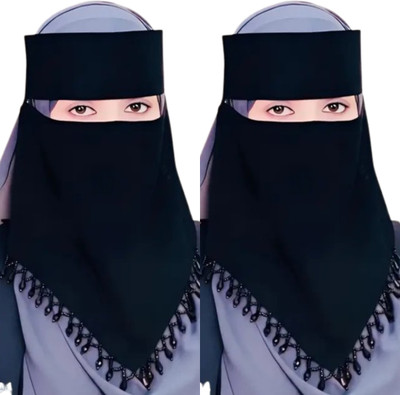 CRENCH CREATION Nida Matte Solid Naqab(Black)