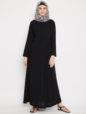 Momin Libas Polyester Solid Abaya(Multicolor)