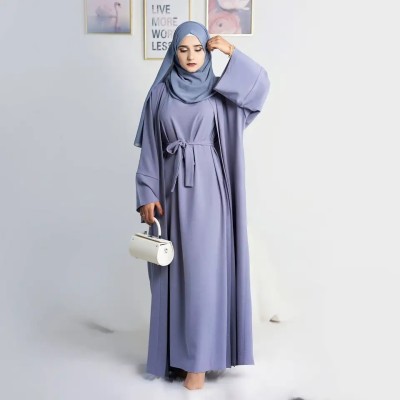 ZUZUU Kashibo Self Design, Solid Burqa With Hijab(Grey)