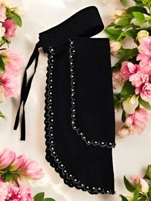 Qureshi Georgette Naqab With Hijab(Black)