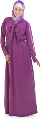 FORELEVY Polyester Abaya(Purple)