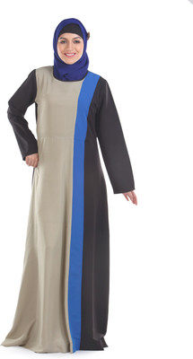 FORELEVY Polyester Solid Abaya(Multicolor)