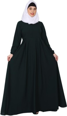 BT - Being Traditional Nida Matte Solid Abaya(Green)