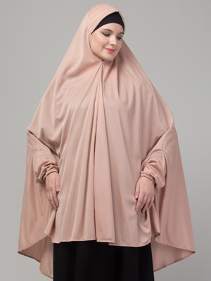 BAHAYA Polyester Solid Burqa(Pink)