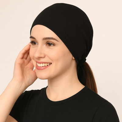 Amemporium Crepe Solid Naqab(Black)
