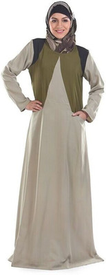 Momin Libas Polyester Solid Abaya(Multicolor)