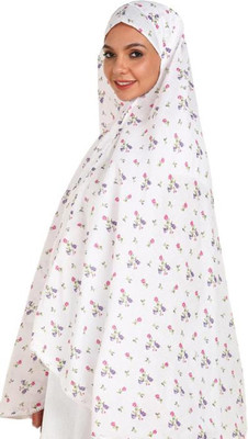 A ONE TRADERS Cotton Blend Printed Abaya(Blue)
