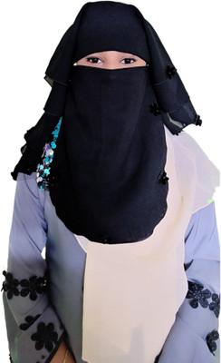 MODISTEFASHION Georgette Abaya(Black)