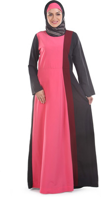 Momin Libas Polyester Abaya(Multicolor)