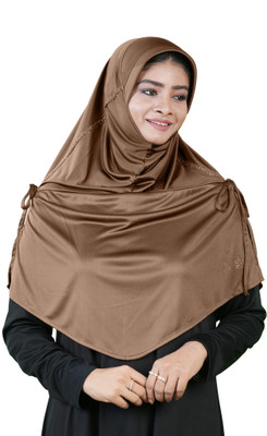 MEHAR Polycotton Solid Abaya(Beige)