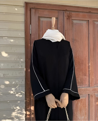 ATF Polycotton Solid Burqa(Black)