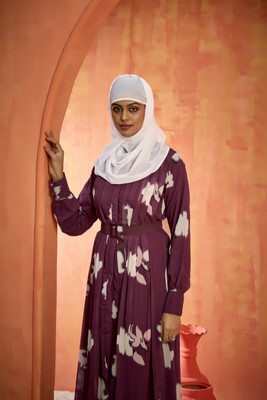SARINKU Georgette Abaya(Brown)
