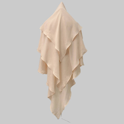 MODEST CITY Crepe Self Design Abaya(Beige)