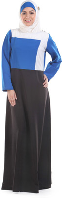 FORELEVY Polyester Solid Abaya(Multicolor)