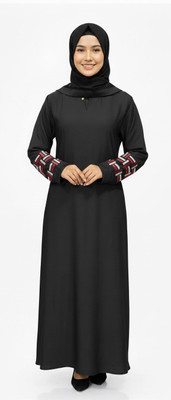 Decorandfashion Polyester Burqa With Hijab(Black)