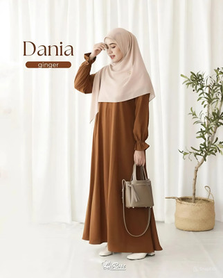 DC Cotton Blend, Kashibo Self Design Burqa With Hijab(Brown)
