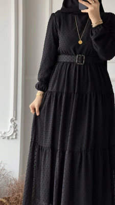 bhavyata Georgette Abaya(Black)
