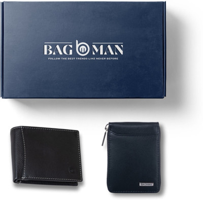 BAGMAN Card Holder & Wallet Combo(Black)