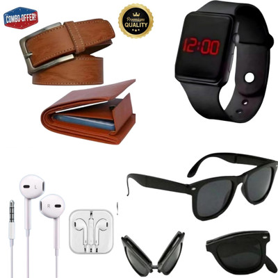Khatu Belt, Wallet & Watch Combo(Multicolor)