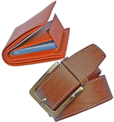 GOOD LIFE STUFF Wallet & Belt Combo(Tan)