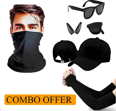Khatu Watch & Sunglass Combo(Black)