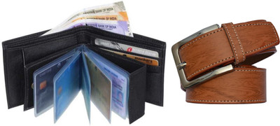 GOOD LIFE STUFF Wallet & Belt Combo(Black)