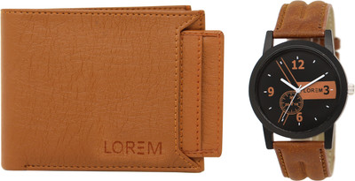 Zabby Allen Watch & Wallet Combo(Tan)
