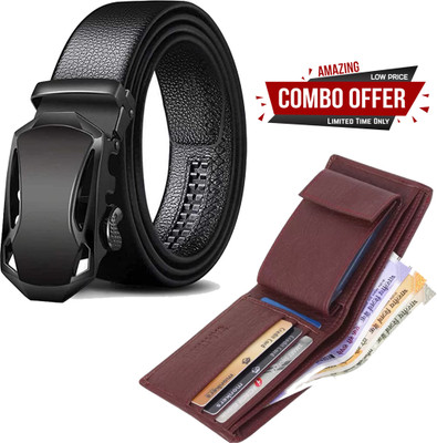 JKM COLLECTION Wallet & Belt Combo(Multicolor)