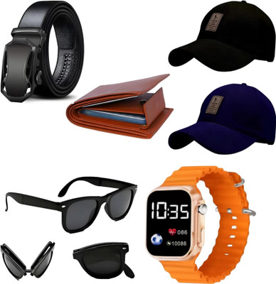 Khatu Belt, Wallet & Watch Combo(Multicolor)