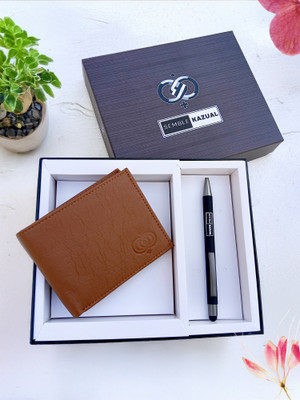 SEMBLE KAZUAL Wallet,Key Chain & Pen(Tan)