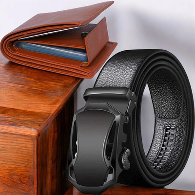 WARCKS Wallet & Belt Combo(Multicolor)