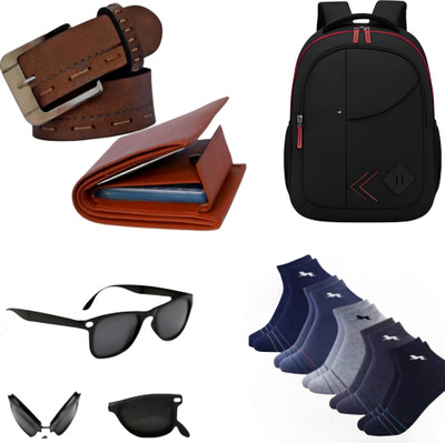 Kkhatu Belt, Wallet & Watch Combo(Multicolor)