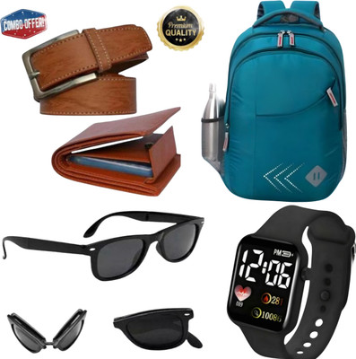 Khatu Belt, Wallet & Watch Combo(Multicolor)